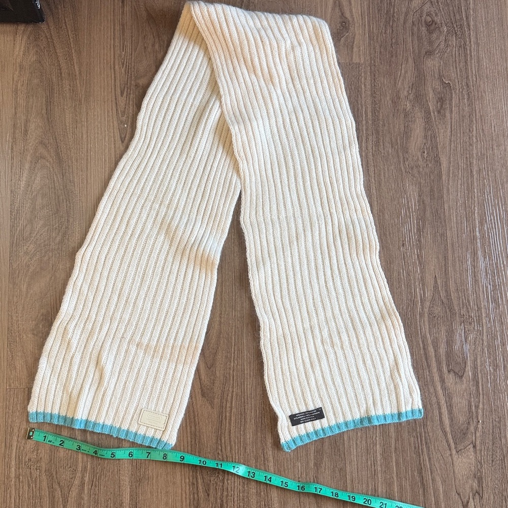 Coach Wool Cashmere Scarf Beige